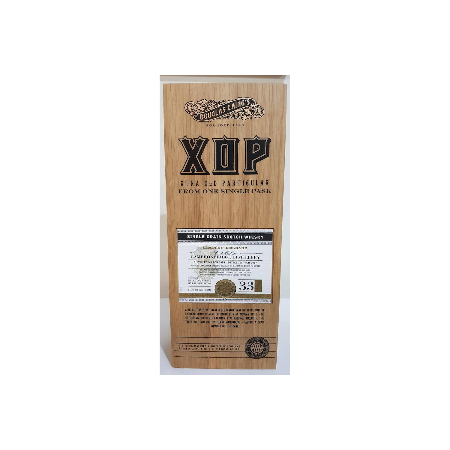 Cameronbridge 1984 33 Years Single Grain Whisky 3