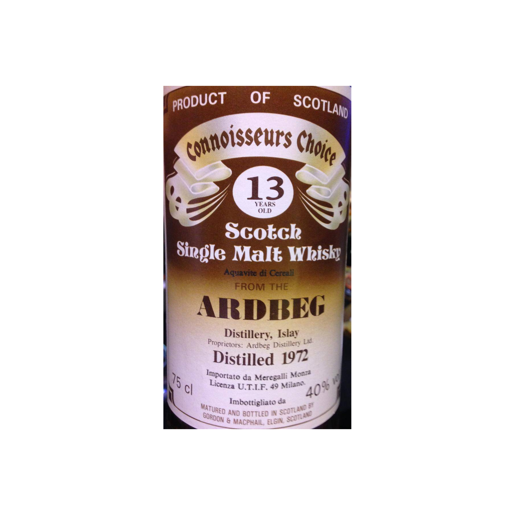 Ardbeg Connoisseurs Choice 1972 13 Years Single Malt Whisky