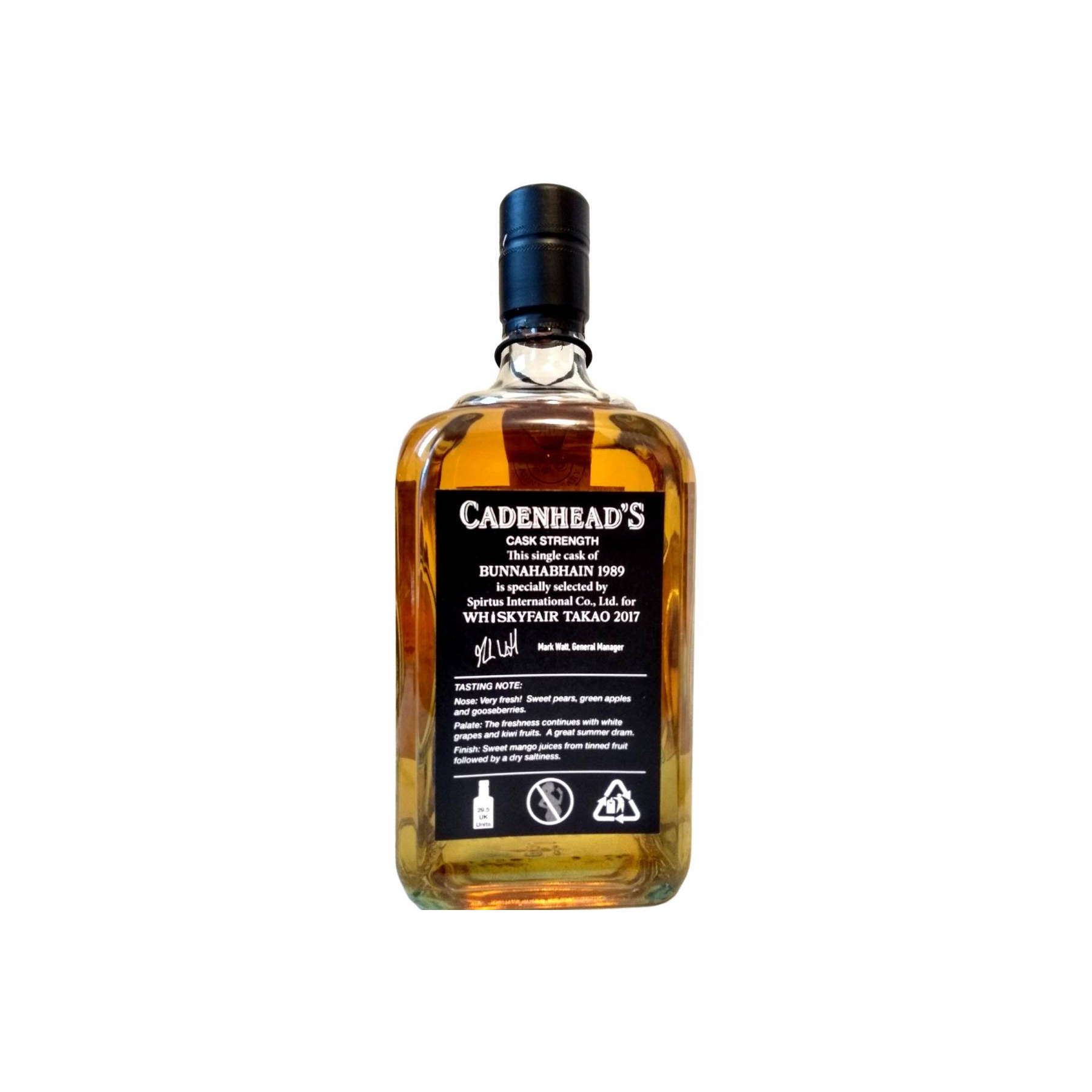 Bunnahabhain Single Cask 1989 27 Years Single Malt Whisky 2