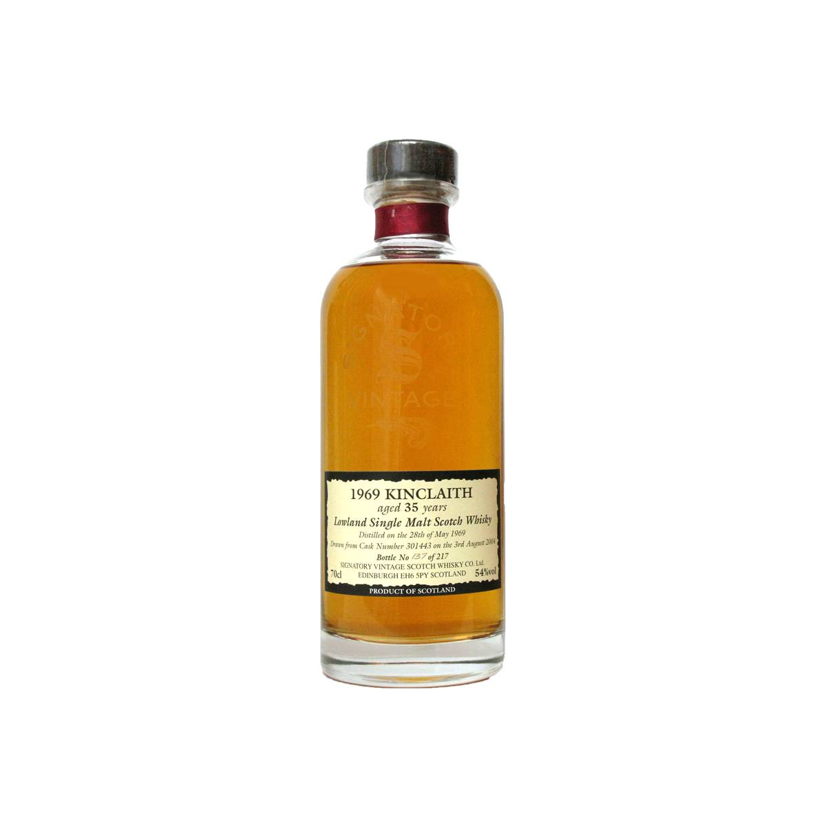 Kinclaith 1969 35 Years Single Malt Whisky
