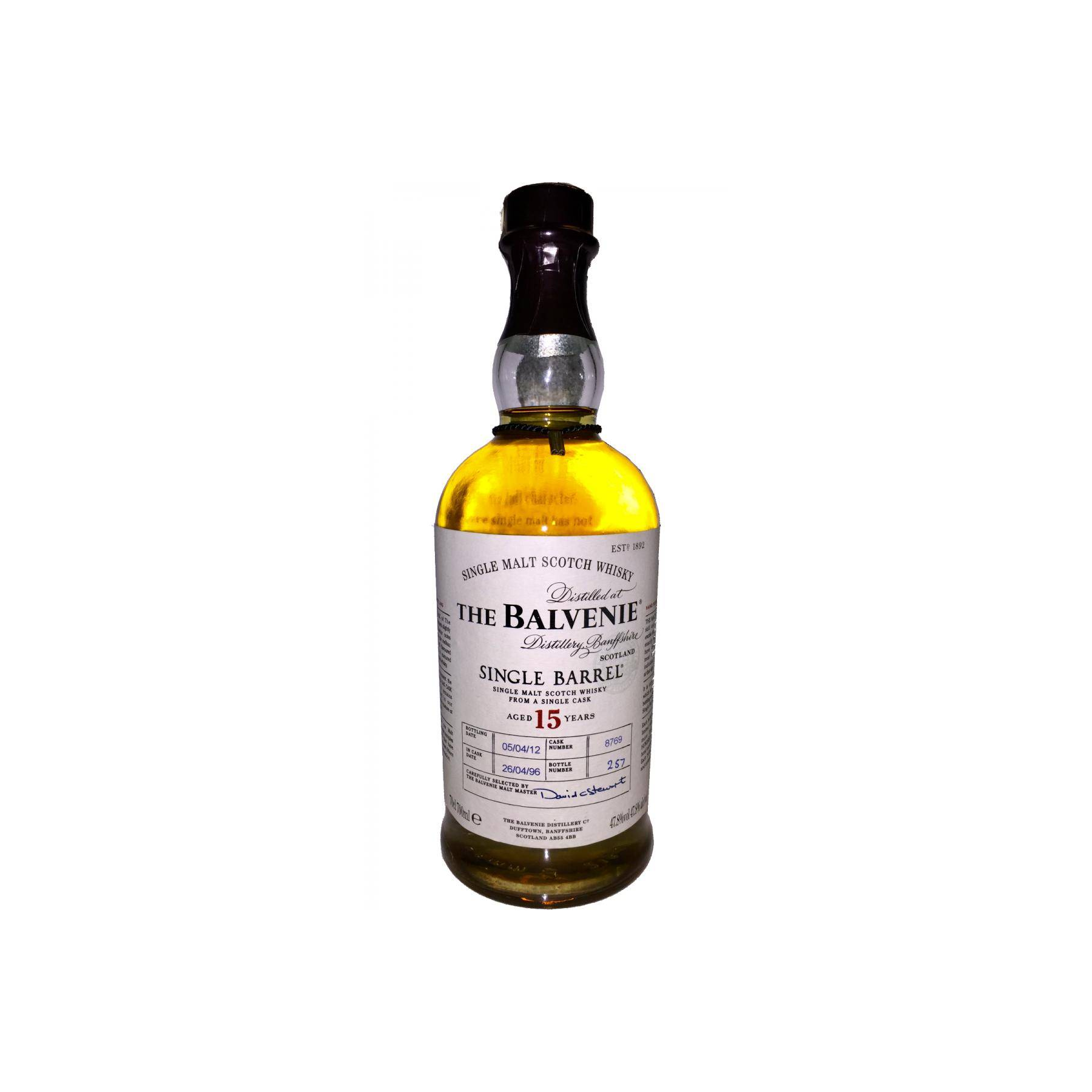 The Balvenie Single Cask 1996 15 Years Single Malt Whisky