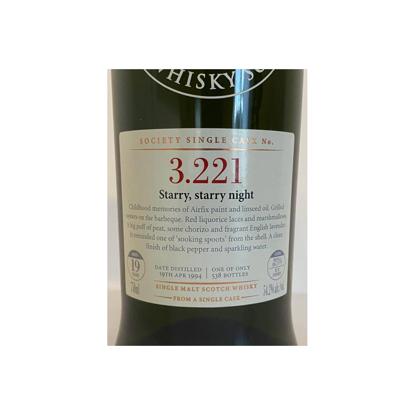 The Scotch Malt Whisky Society 1995 19 Years Single Malt Whisky 2