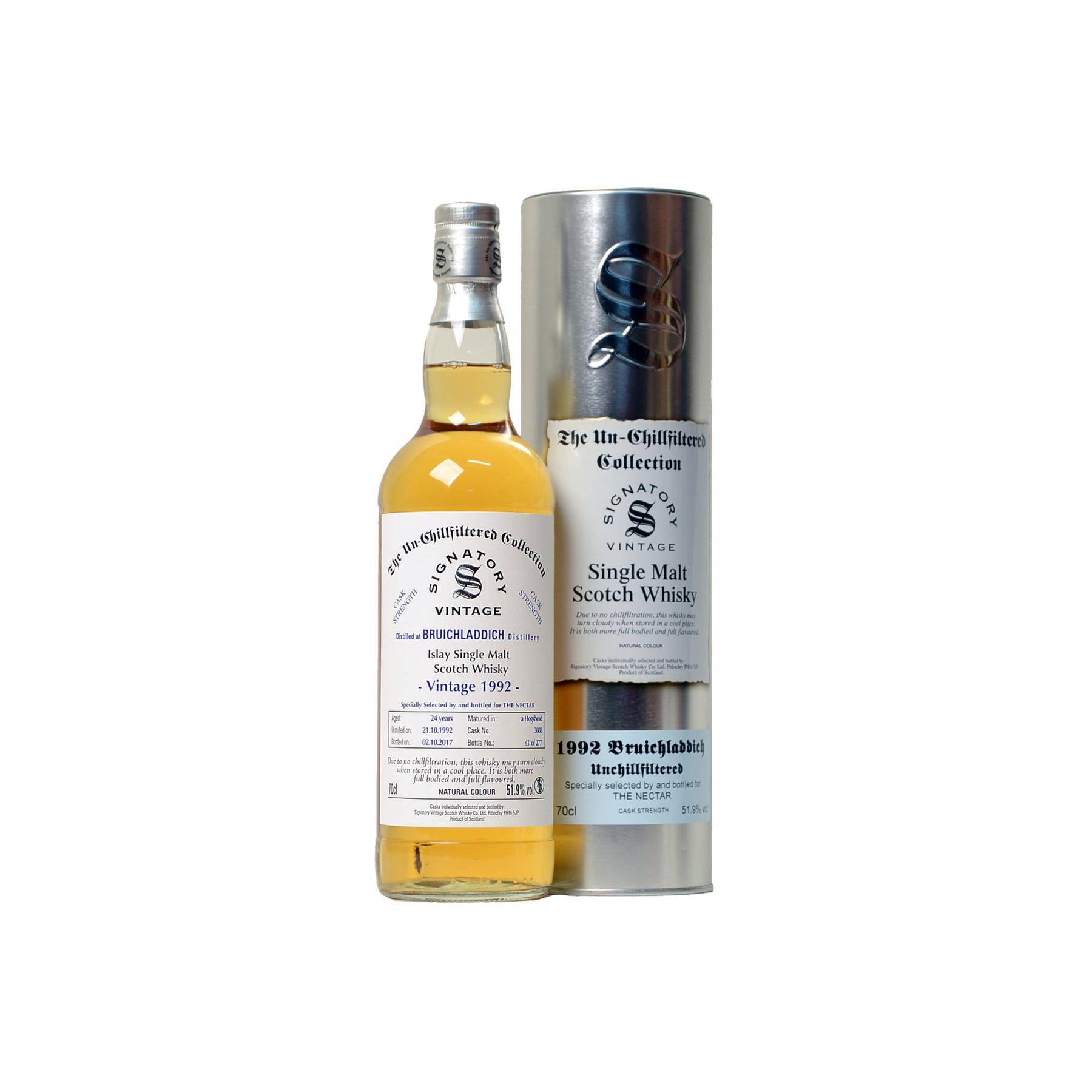 Bruichladdich 1992 24 Years Single Malt Whisky 2