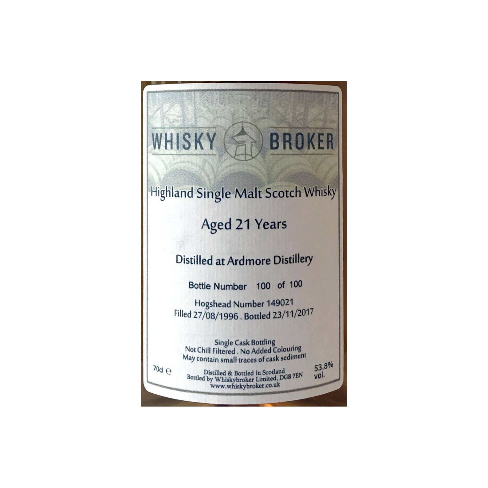 Ardmore 1996 21 Years Single Malt Whisky 2