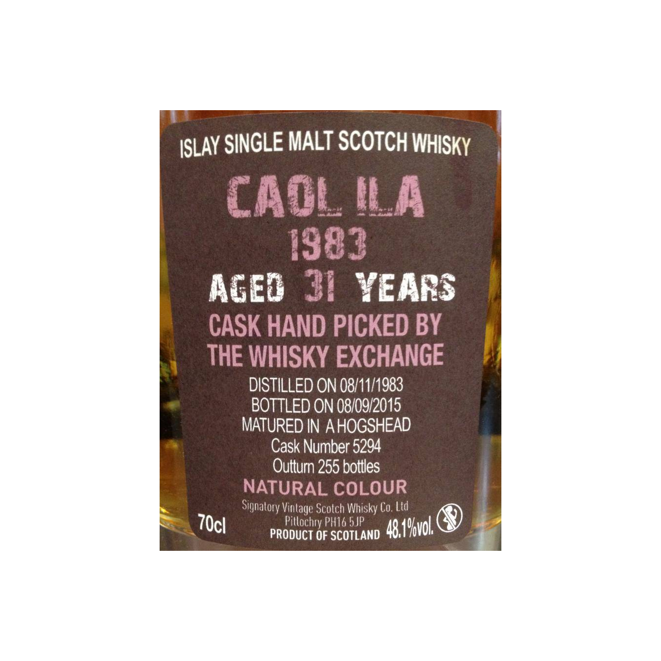 Caol Ila Cask Strength Collection 1983 31 Years Single Malt Whisky 2
