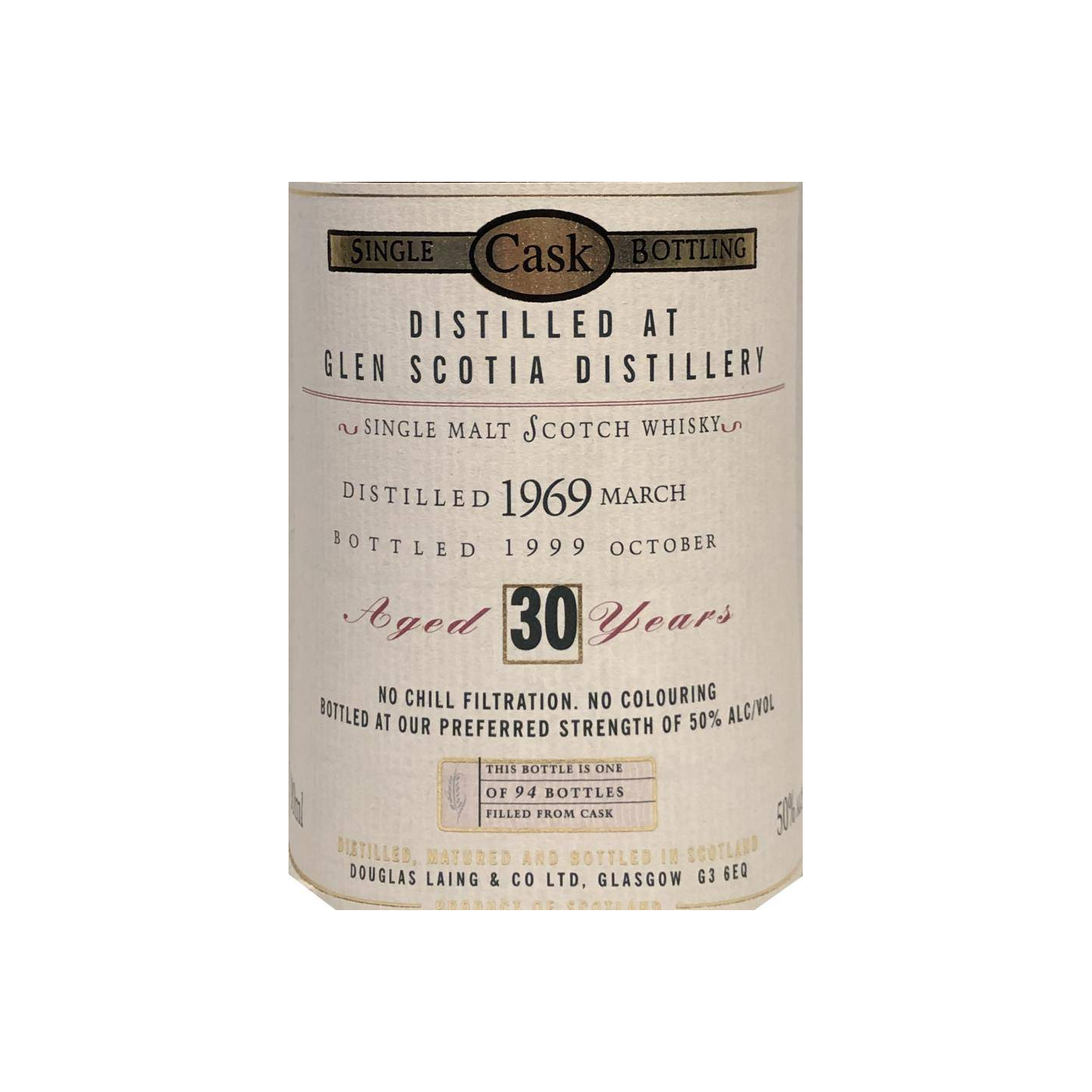 Glen Scotia Old Malt Cask 1969 30 Years Single Malt Whisky 3