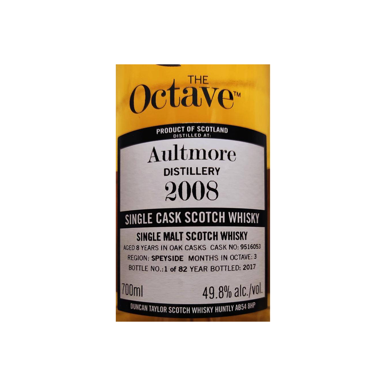 Aultmore The Octave 2008 8 Years Single Malt Whisky 2