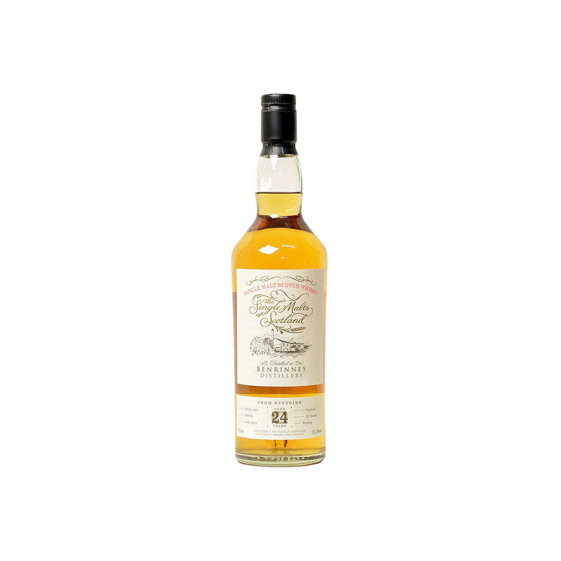 Benrinnes The Single Malts of Scotland 1991 24 Years Single Malt Whisky