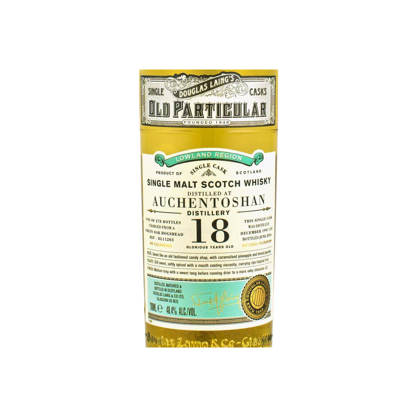 Auchentoshan Old Particular 1997 18 Years Single Malt Whisky 2