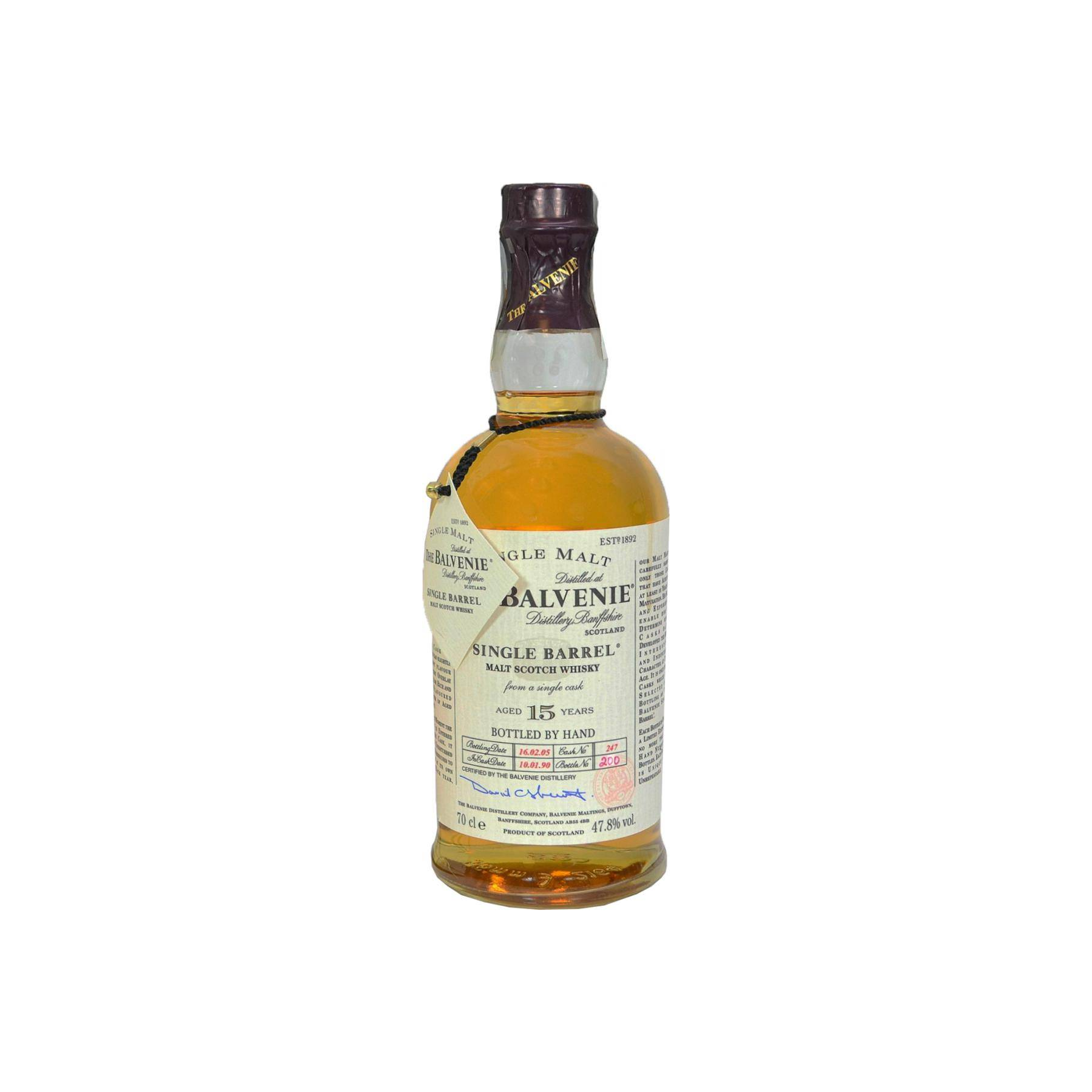 The Balvenie Single Cask 1990 15 Years Single Malt Whisky