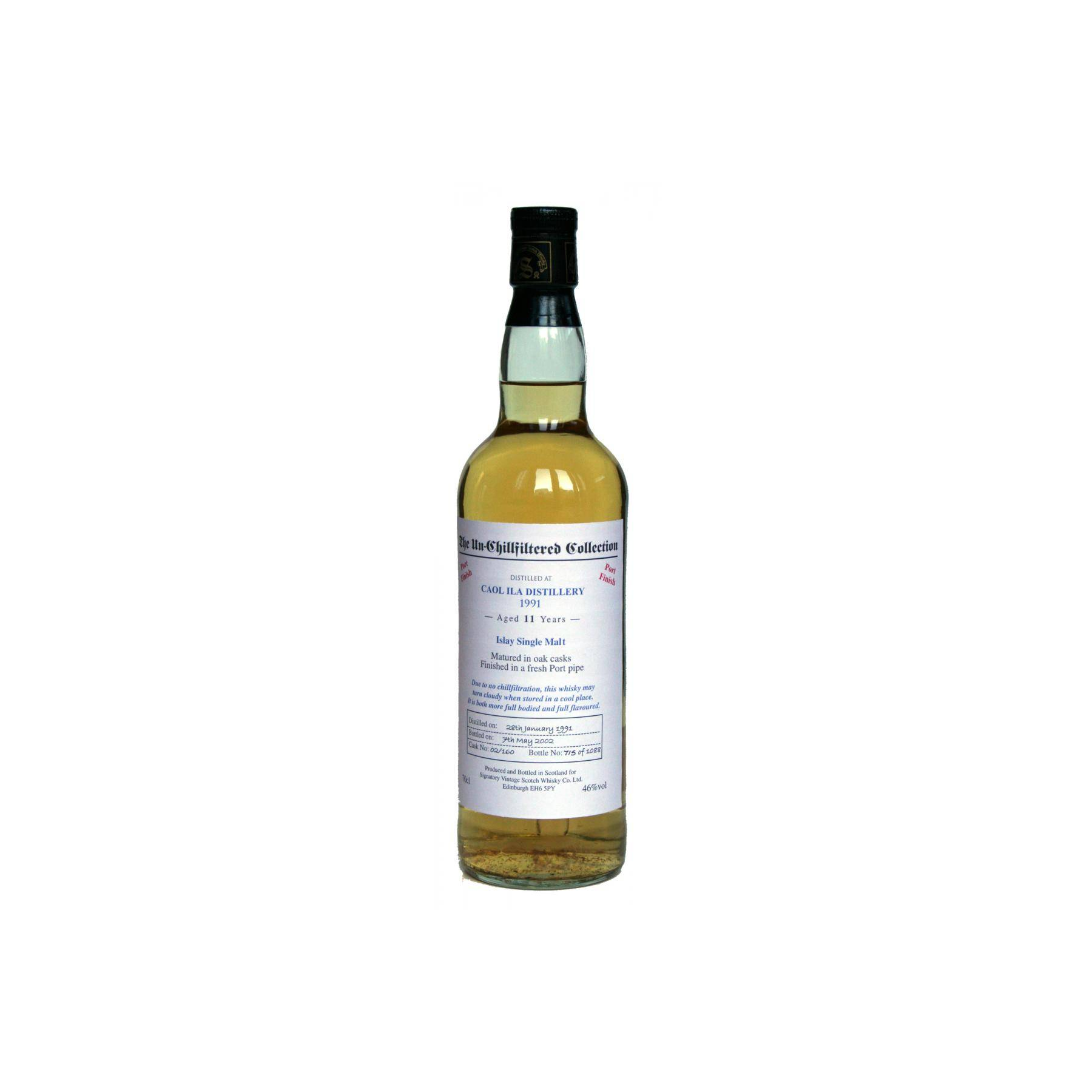 Caol Ila The Un-Chillfiltered Collection 1991 11 Years Single Malt Whisky