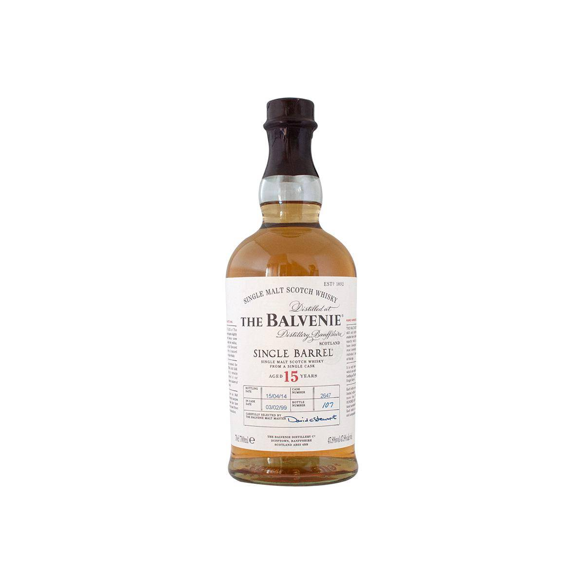 The Balvenie Single Cask 1999 15 Years Single Malt Whisky