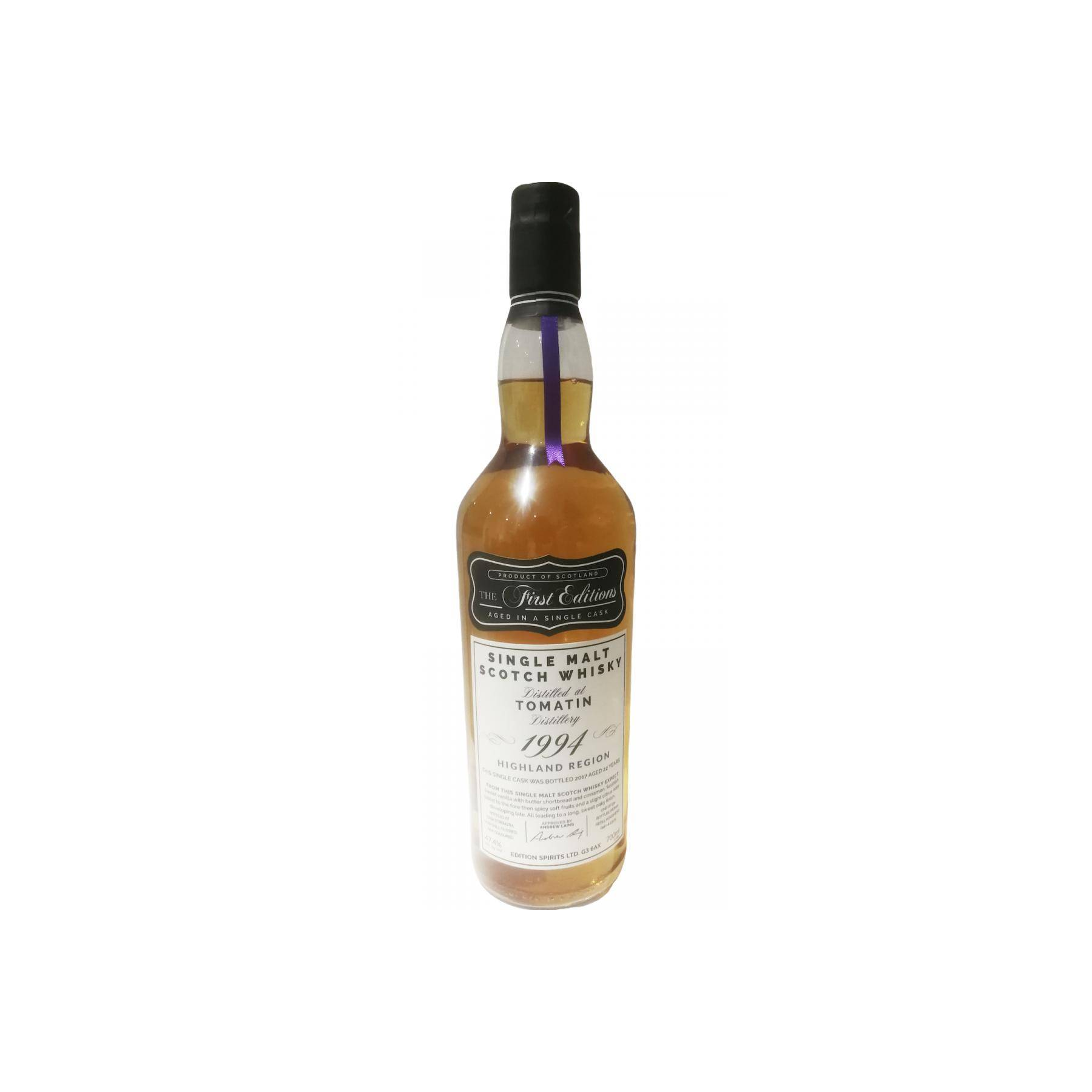 Tomatin The First Editions 1994 22 Years Single Malt Whisky