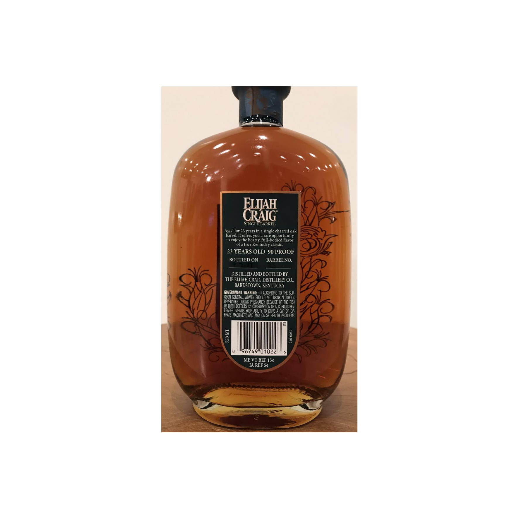 Elijah Craig Single Cask 23 Years Bourbon Whisky 2