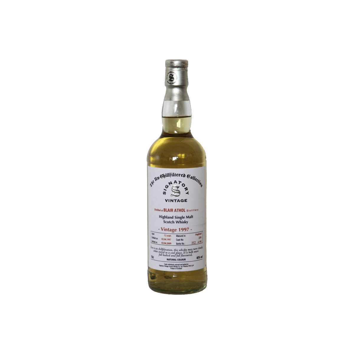 Blair Athol The Un-Chillfiltered Collection 1997 12 Years Single Malt Whisky