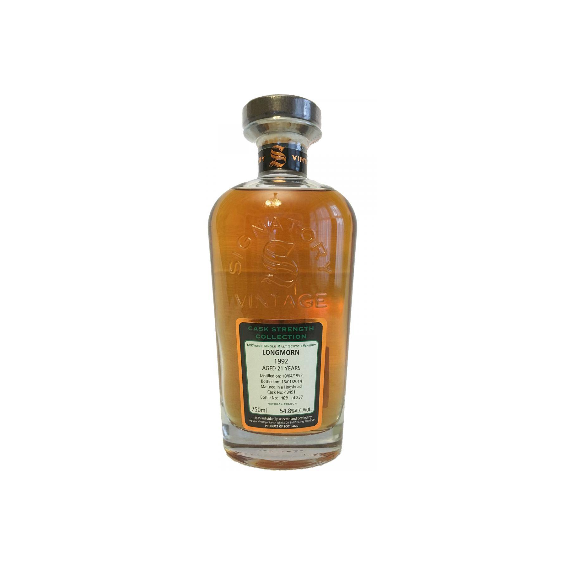 Longmorn Cask Strength Collection 1992 21 Years Single Malt Whisky