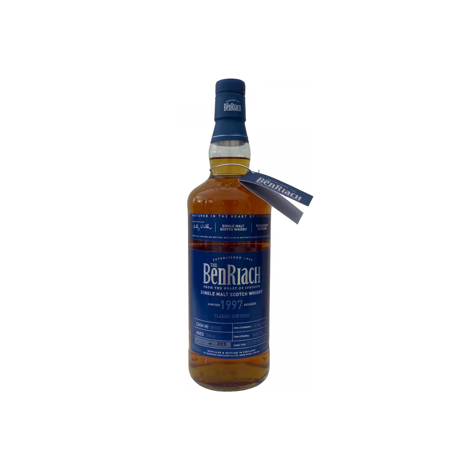 BenRiach Individual Cask Bottling 1997 18 Years Single Malt Whisky