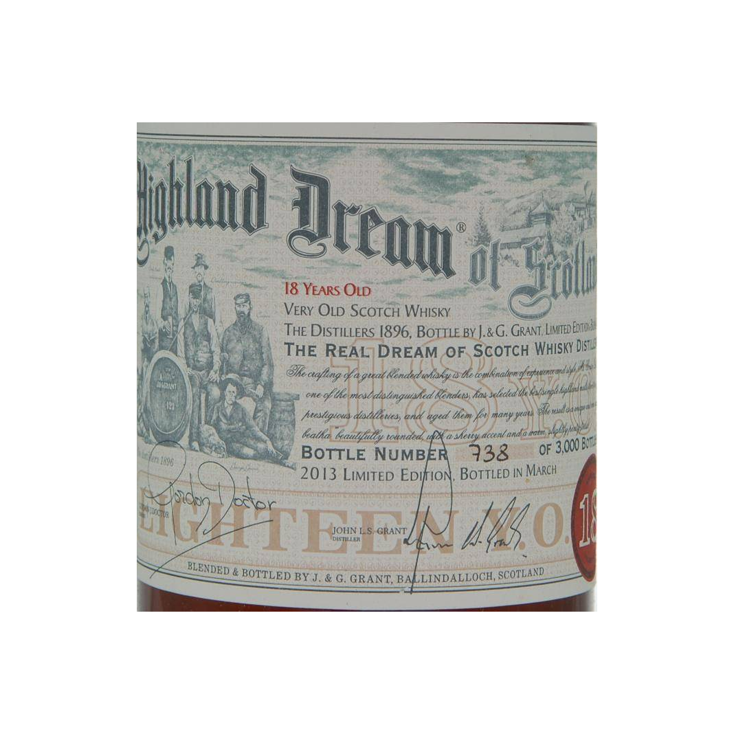 Highland Dream 18 Years Blended Malt Whisky 2