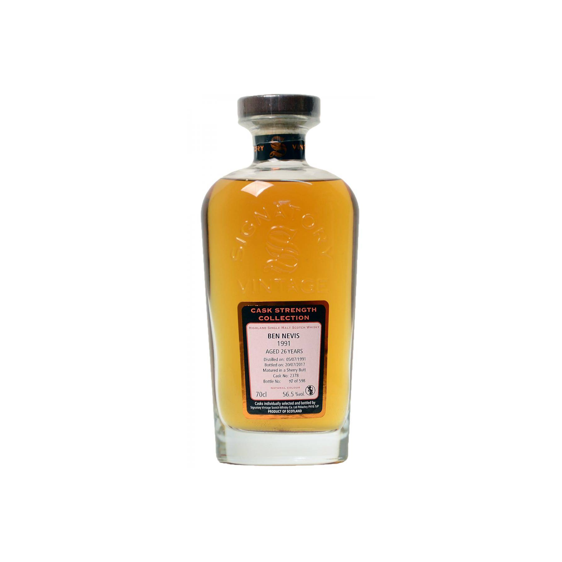 Ben Nevis Cask Strength Collection 1991 26 Years Single Malt Whisky