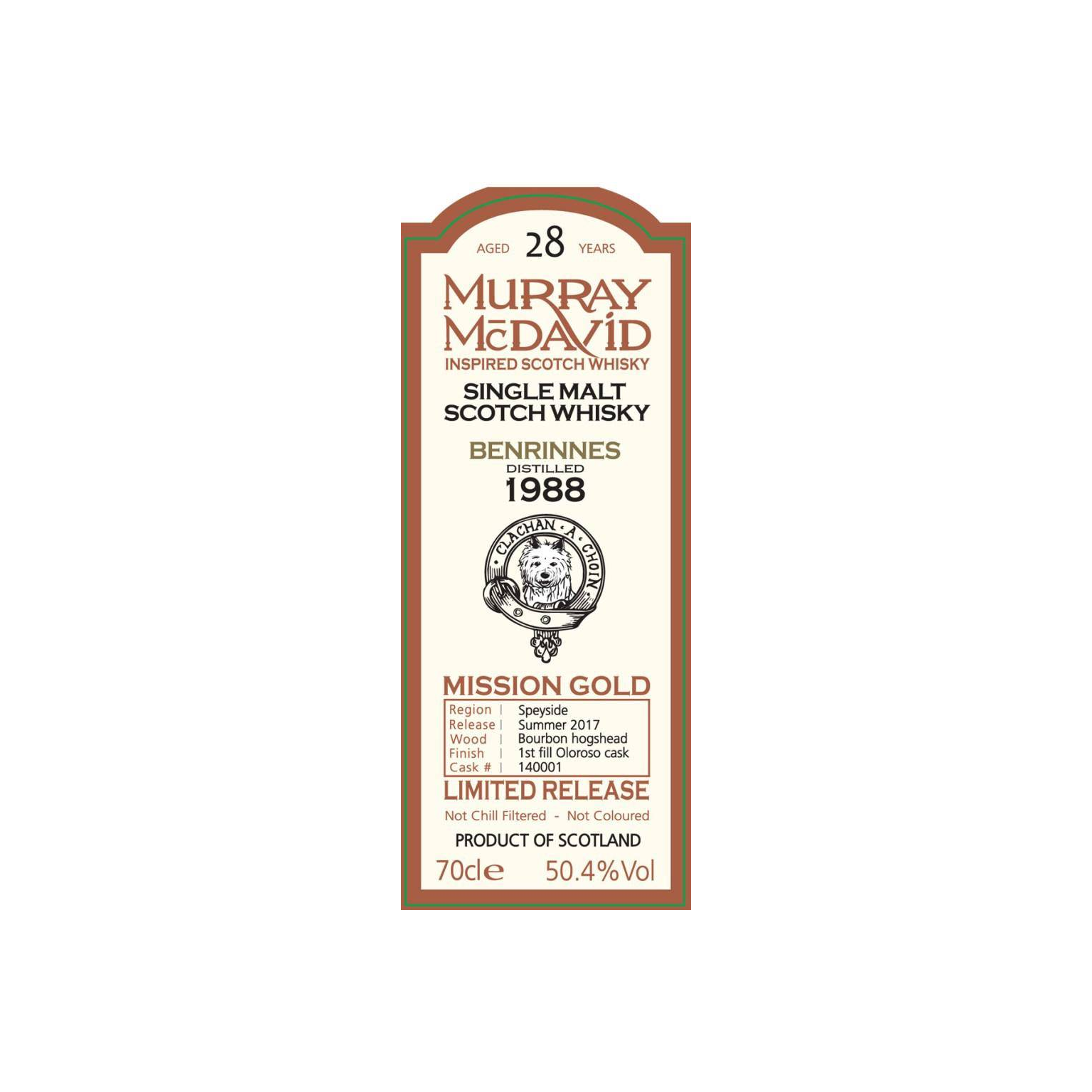 Benrinnes 1988 28 Years Single Malt Whisky 2