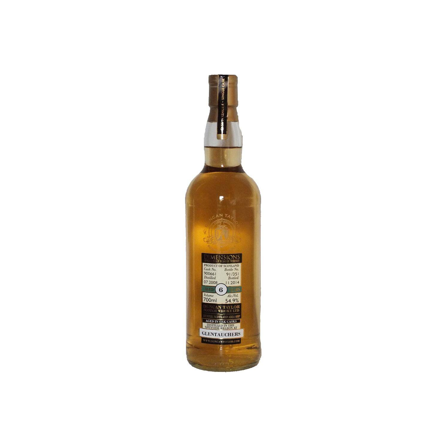 Glentauchers Dimensions 2008 6 Years Single Malt Whisky