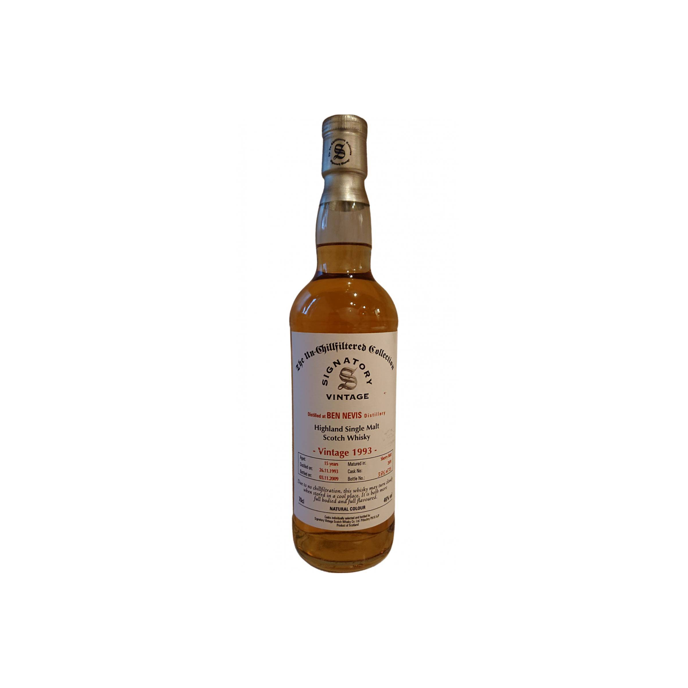 Ben Nevis The Un-Chillfiltered Collection 1993 15 Years Single Malt Whisky
