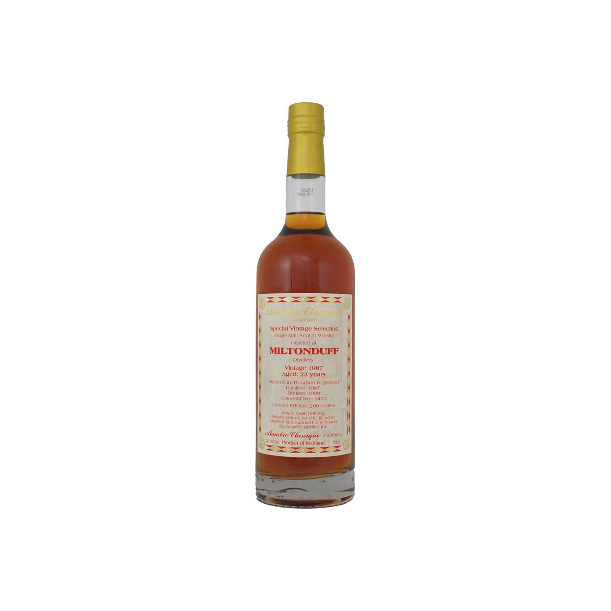 Miltonduff 1987 22 Years Single Malt Whisky