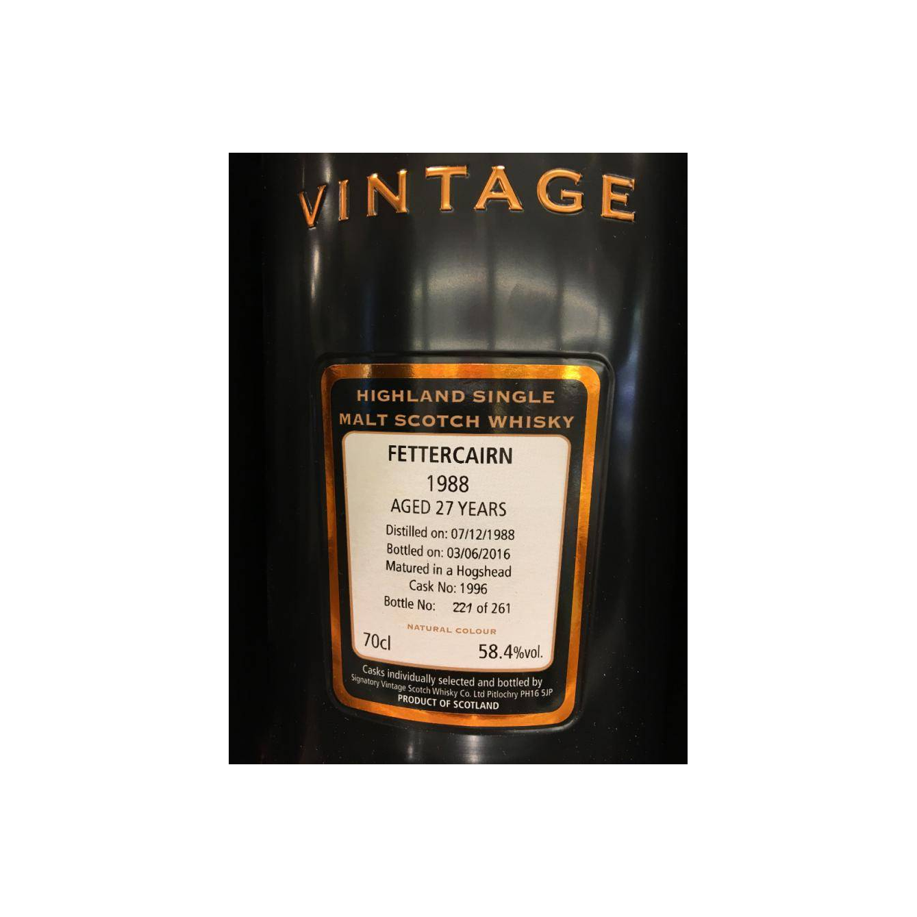 Fettercairn Cask Strength Collection 1988 27 Years Single Malt Whisky 3