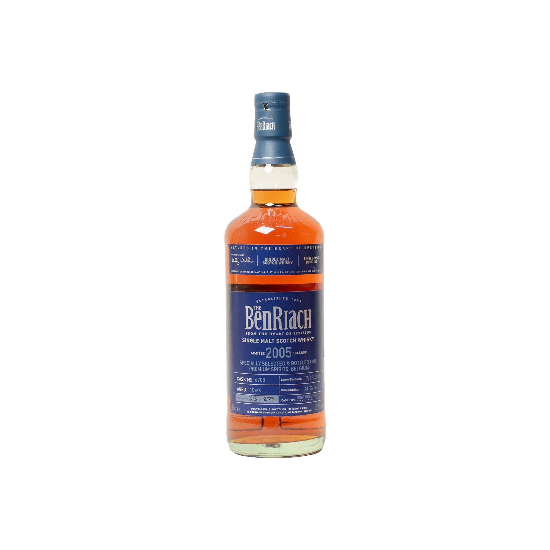BenRiach Individual Cask Bottling 2005 10 Years Single Malt Whisky