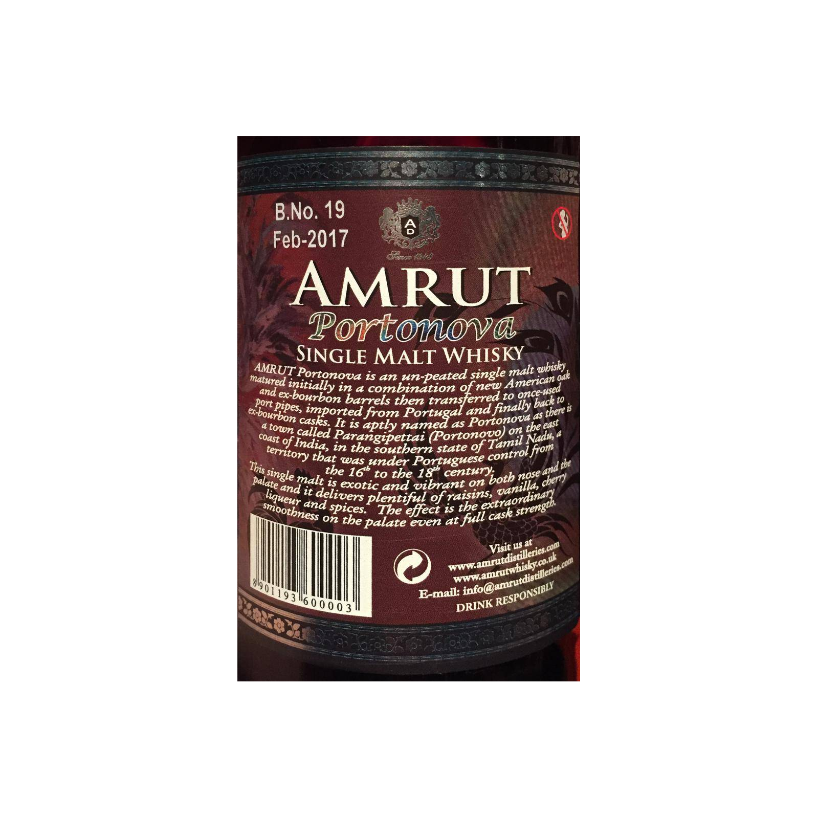 Amrut Single Malt Whisky 3