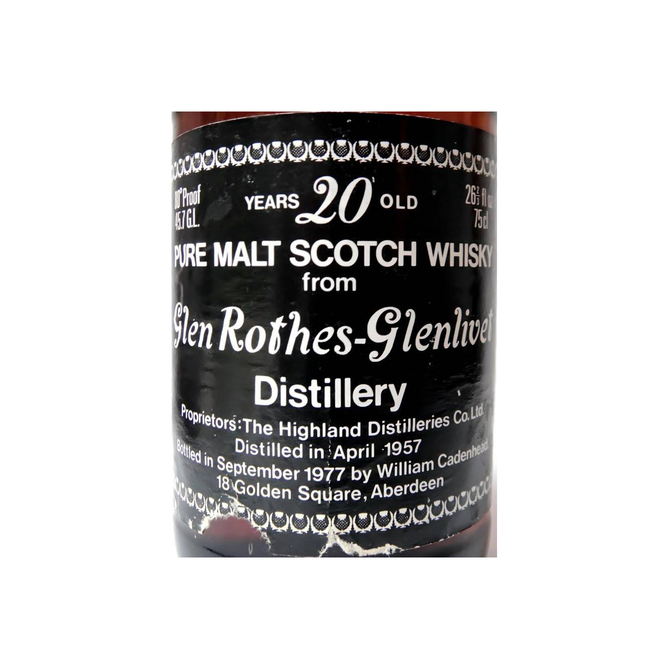 The Glenrothes 1957 20 Years Single Malt Whisky 2