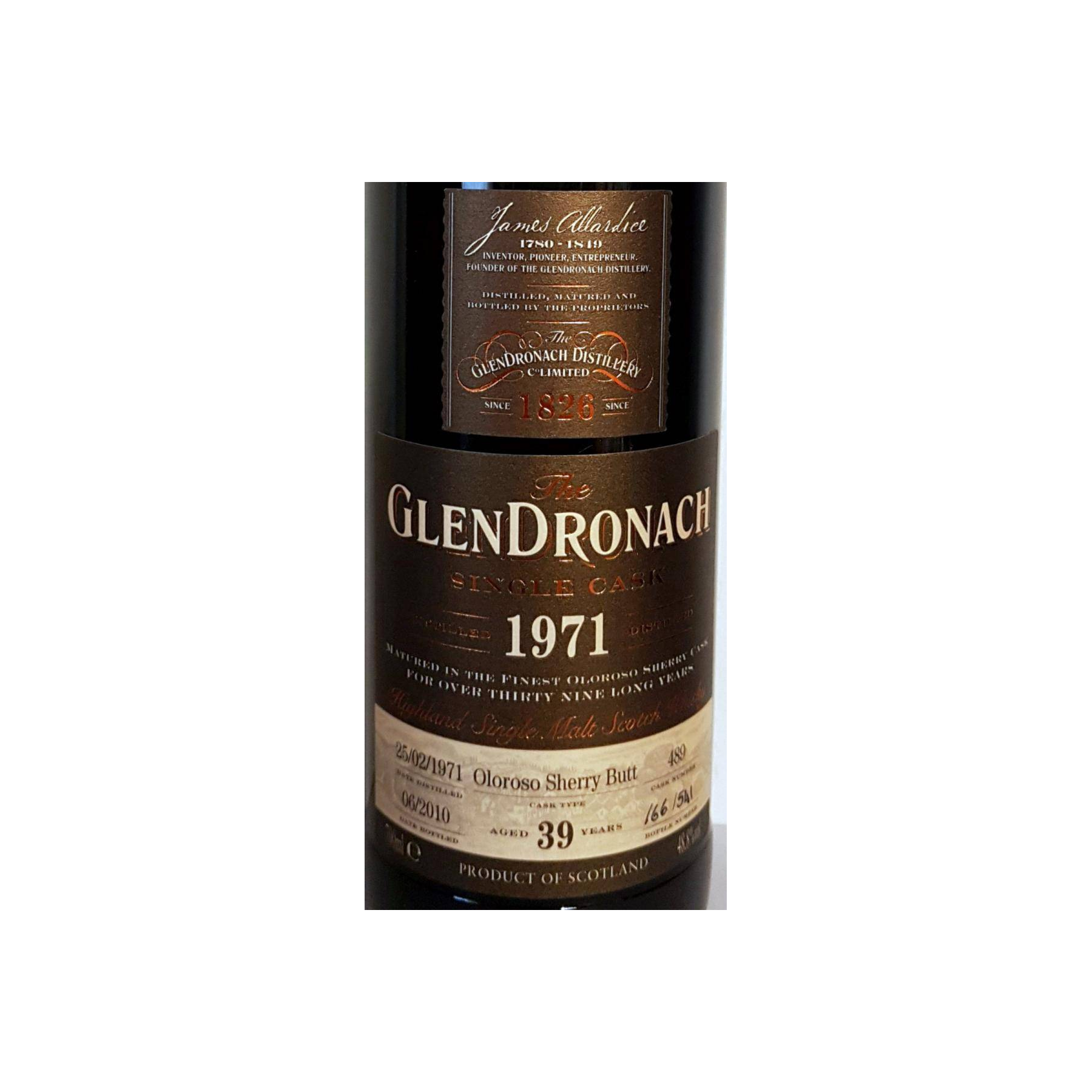 GlenDronach 1971 39 Years Single Malt Whisky 2