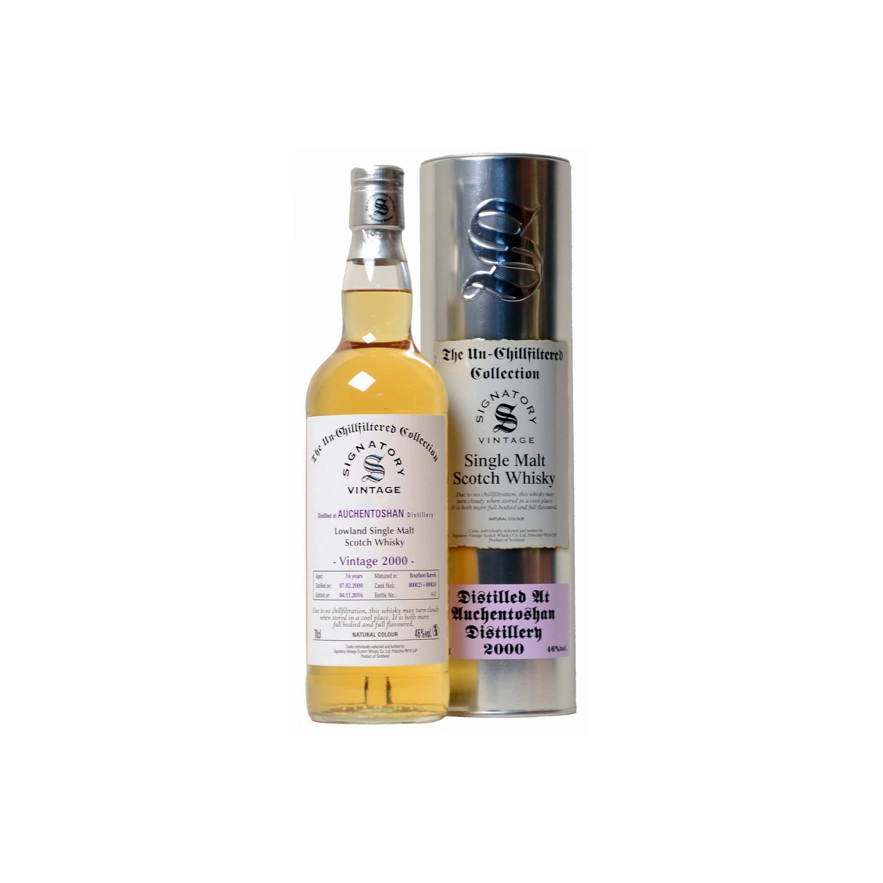 Auchentoshan The Un-Chillfiltered Collection 2000 16 Years Single Malt Whisky 2