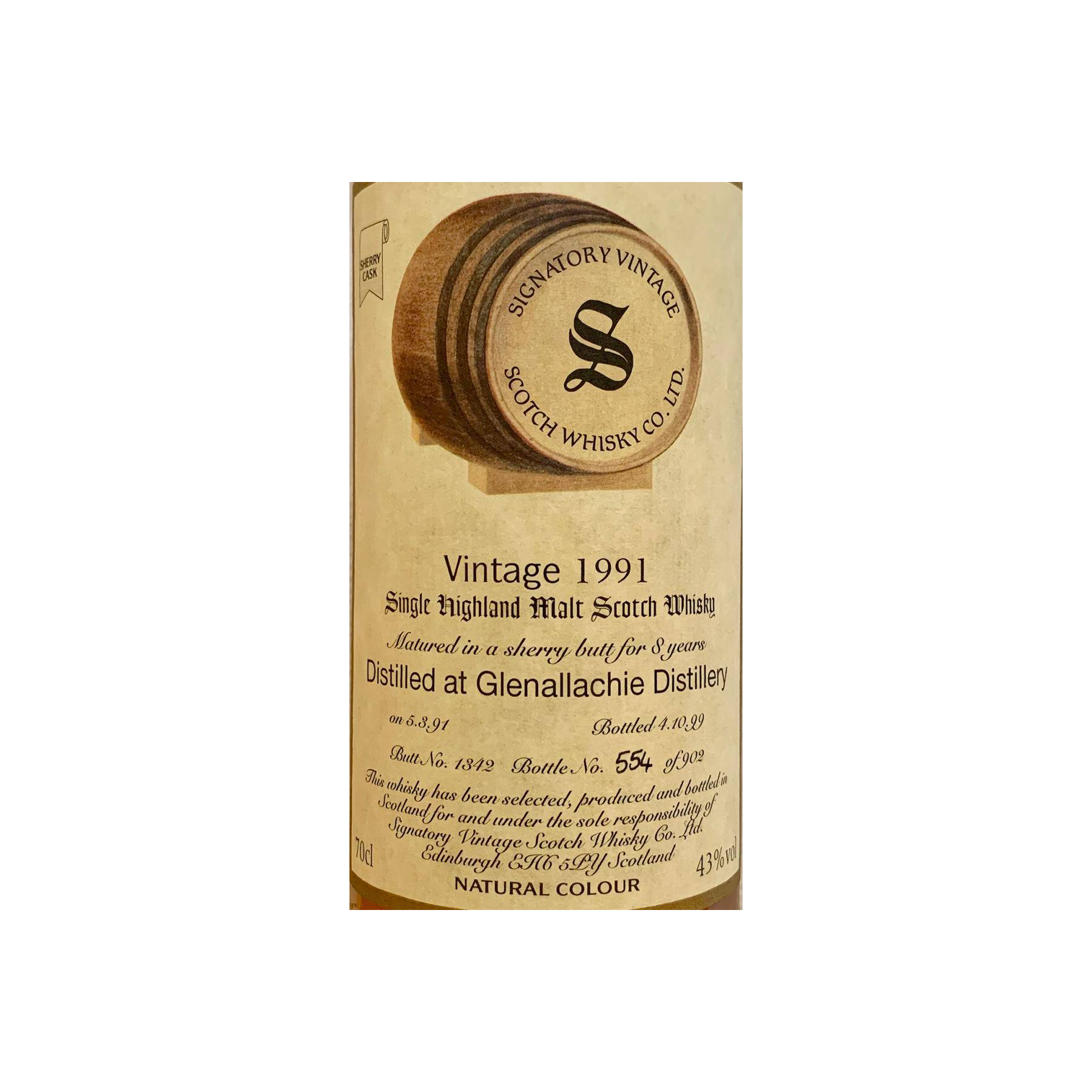 The GlenAllachie Vintage Collection 1991 8 Years Single Malt Whisky 3