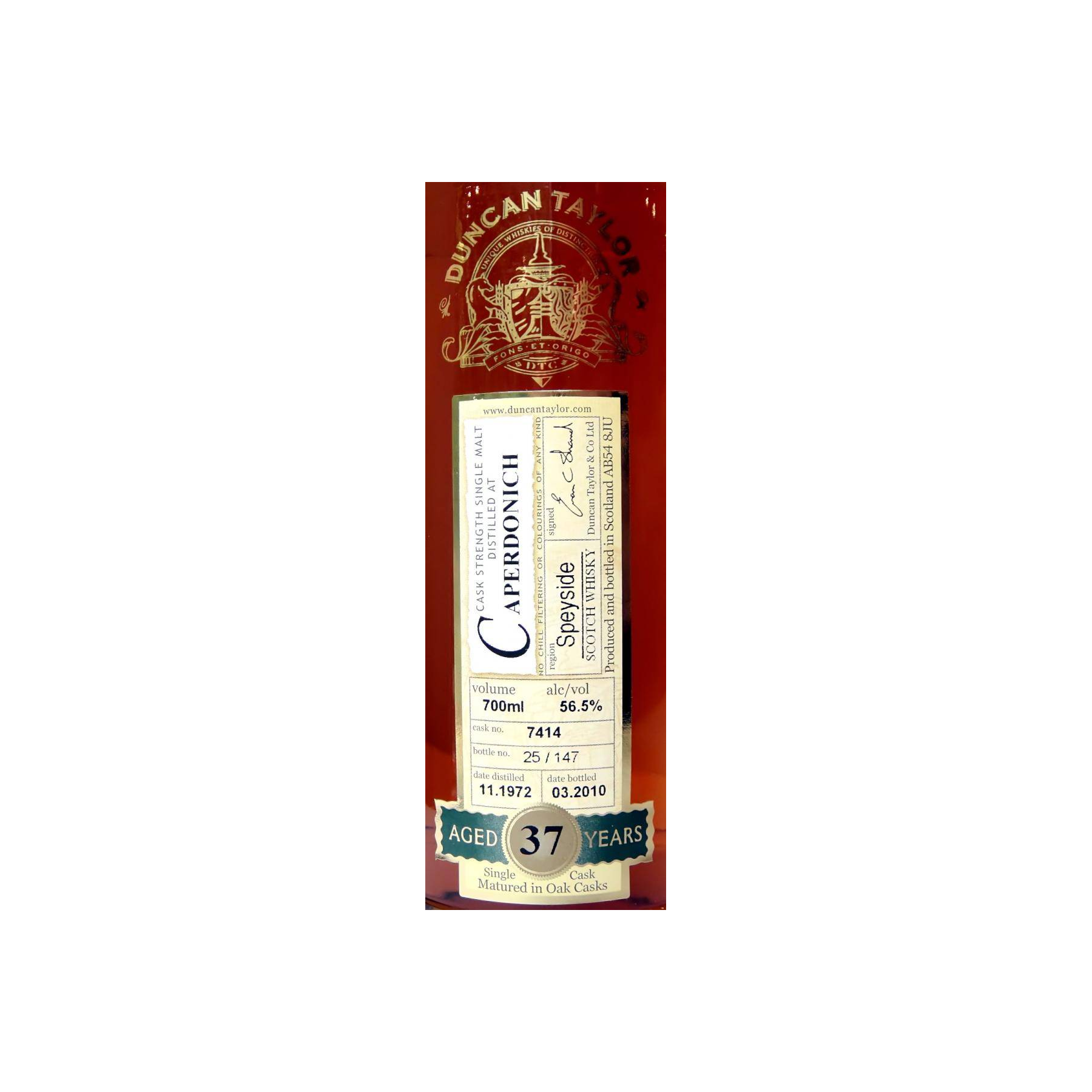 Caperdonich Rare Auld 1972 37 Years Single Malt Whisky 2