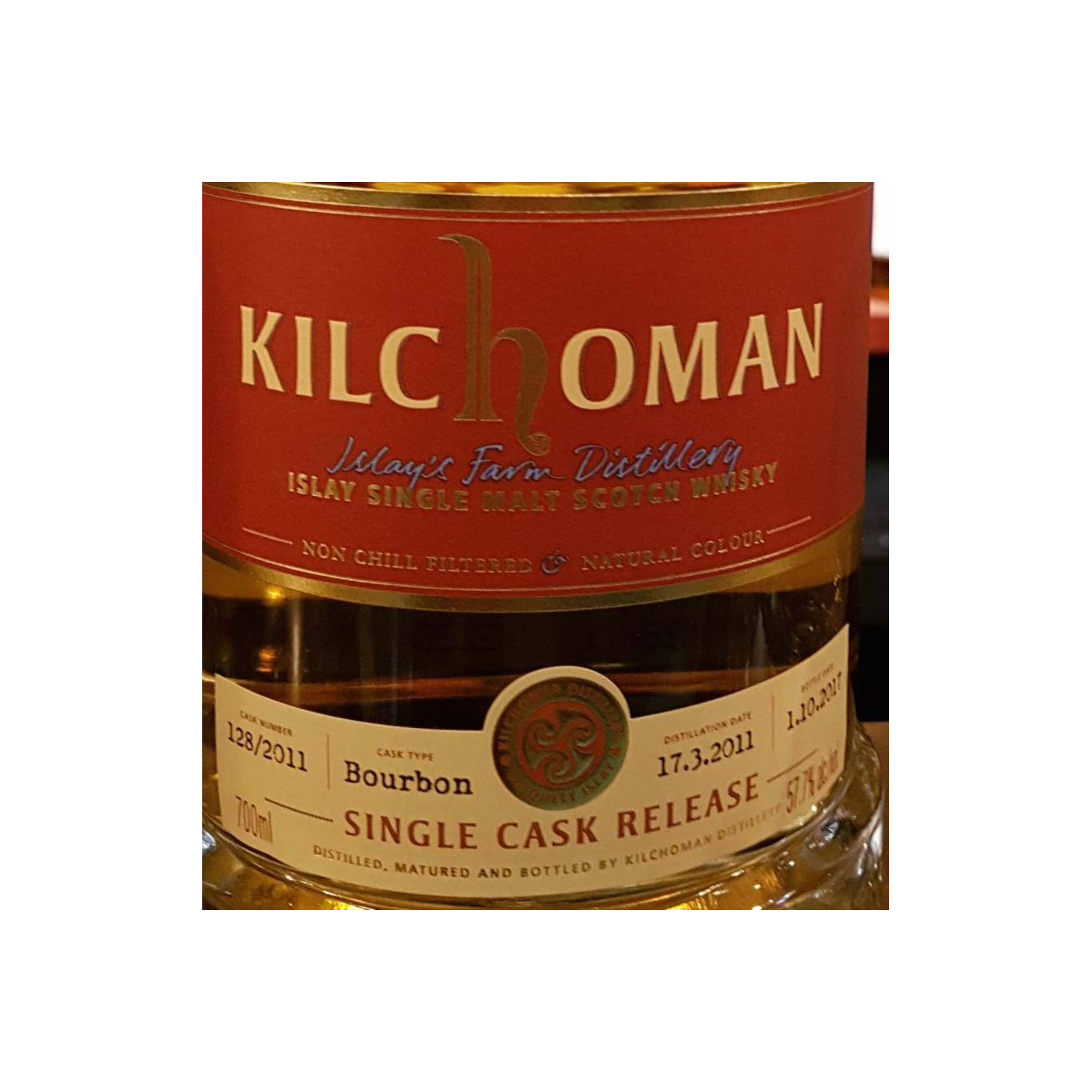 Kilchoman 2011 6 Years Single Malt Whisky