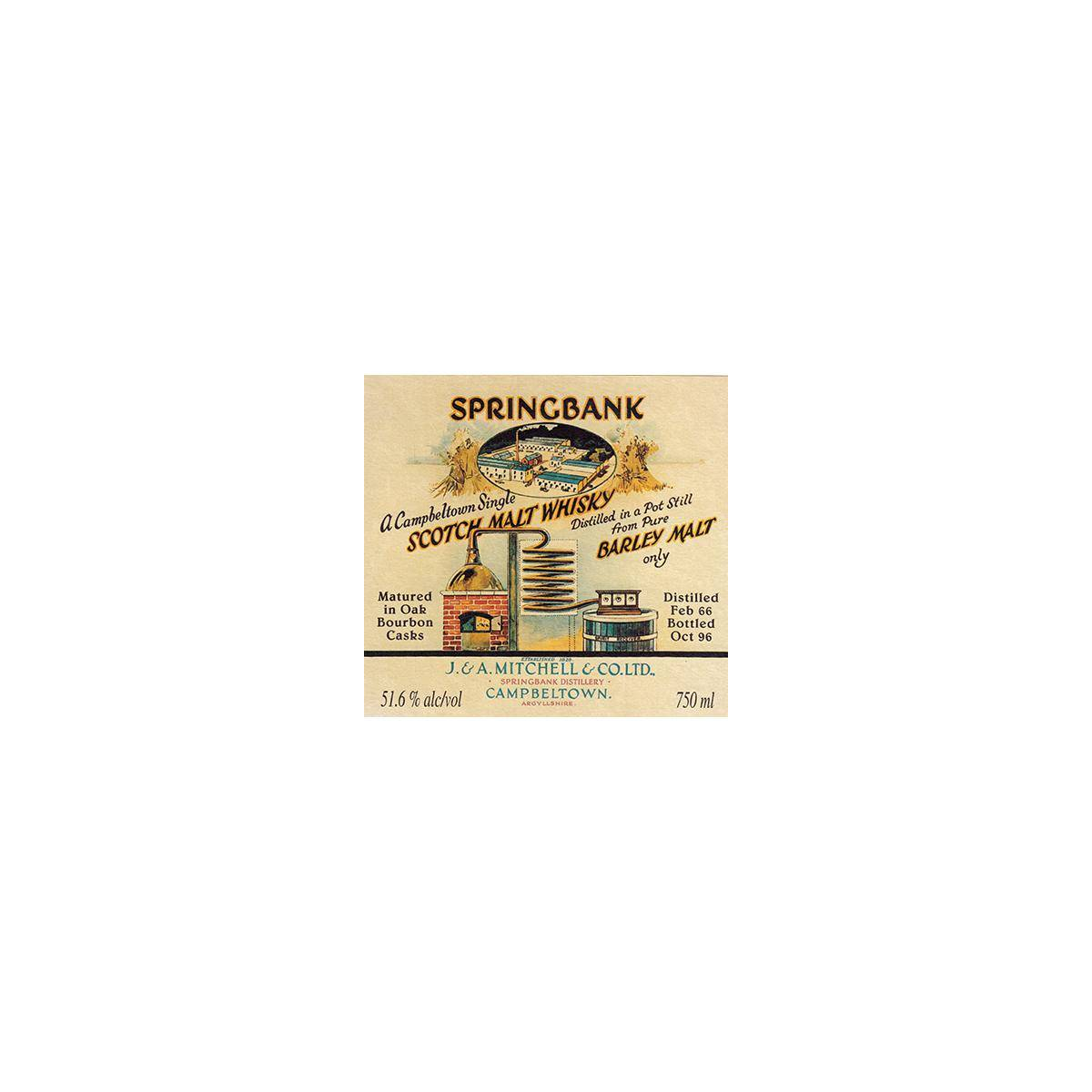 Springbank 1966 30 Years Single Malt Whisky