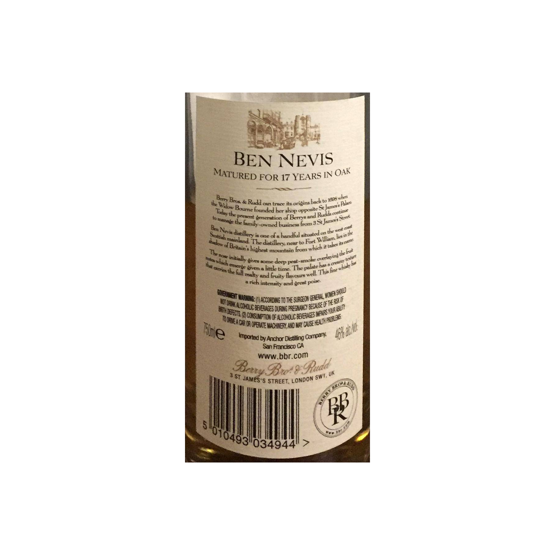 Ben Nevis 1996 17 Years Single Malt Whisky 2