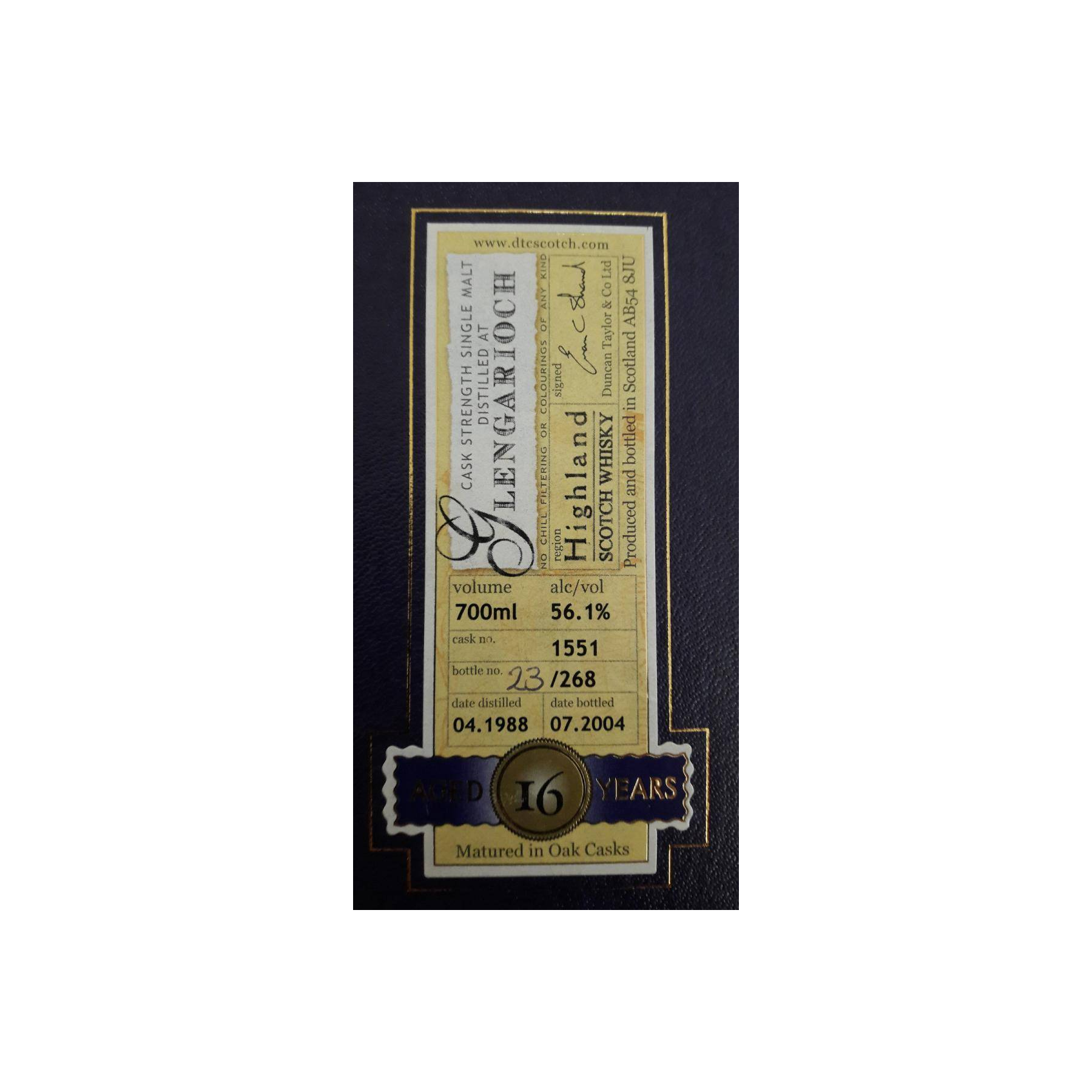 Glen Garioch Rare Auld 1988 16 Years Single Malt Whisky 3