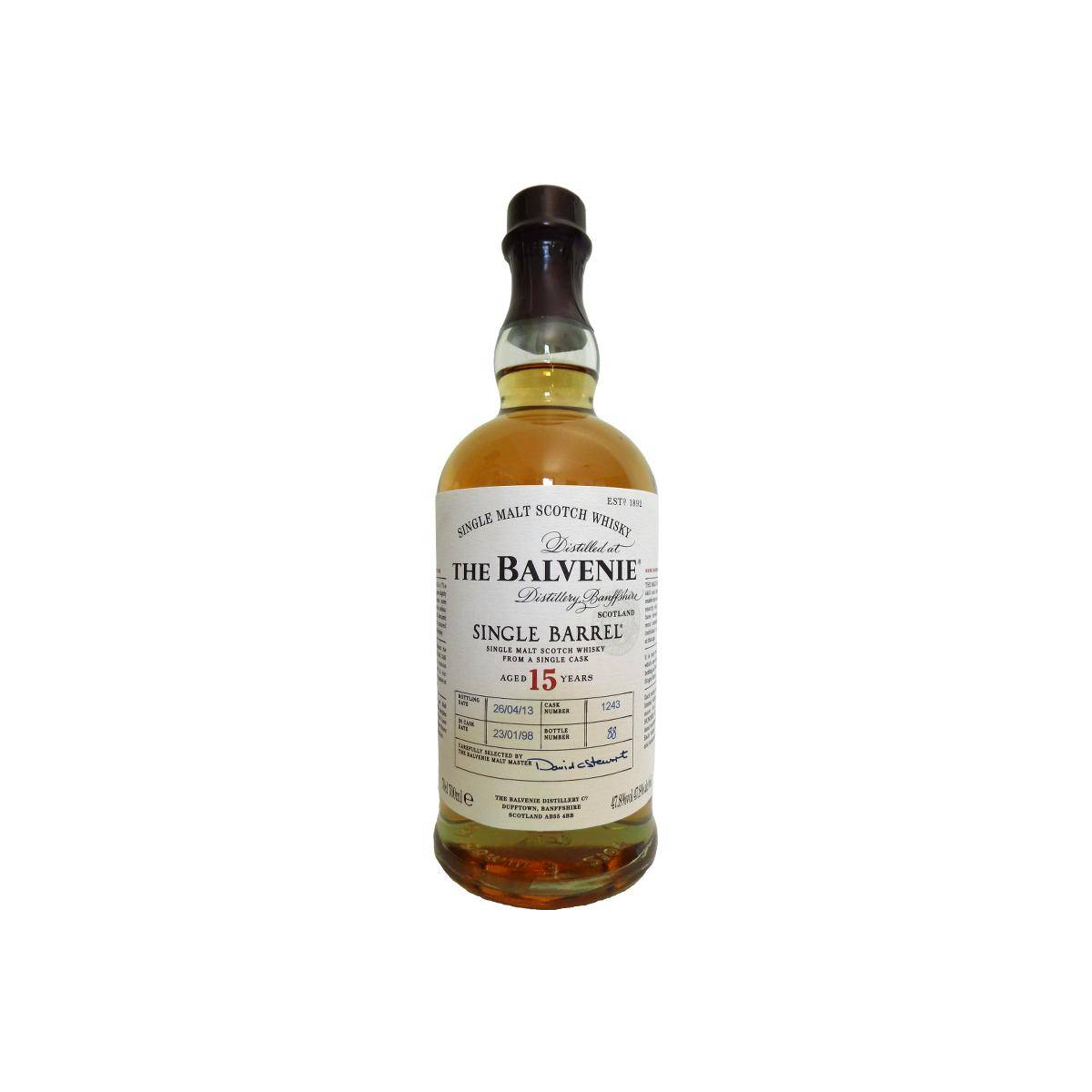 The Balvenie Single Cask 1998 15 Years Single Malt Whisky