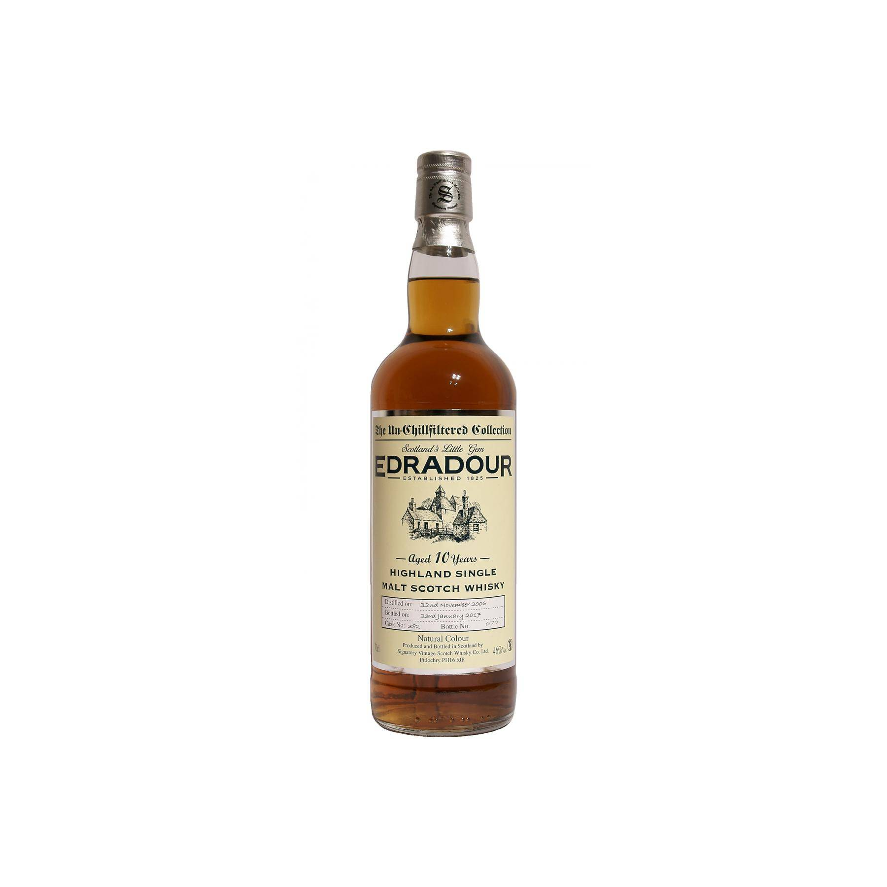 Edradour The Un-Chillfiltered Collection 2006 10 Years Single Malt Whisky