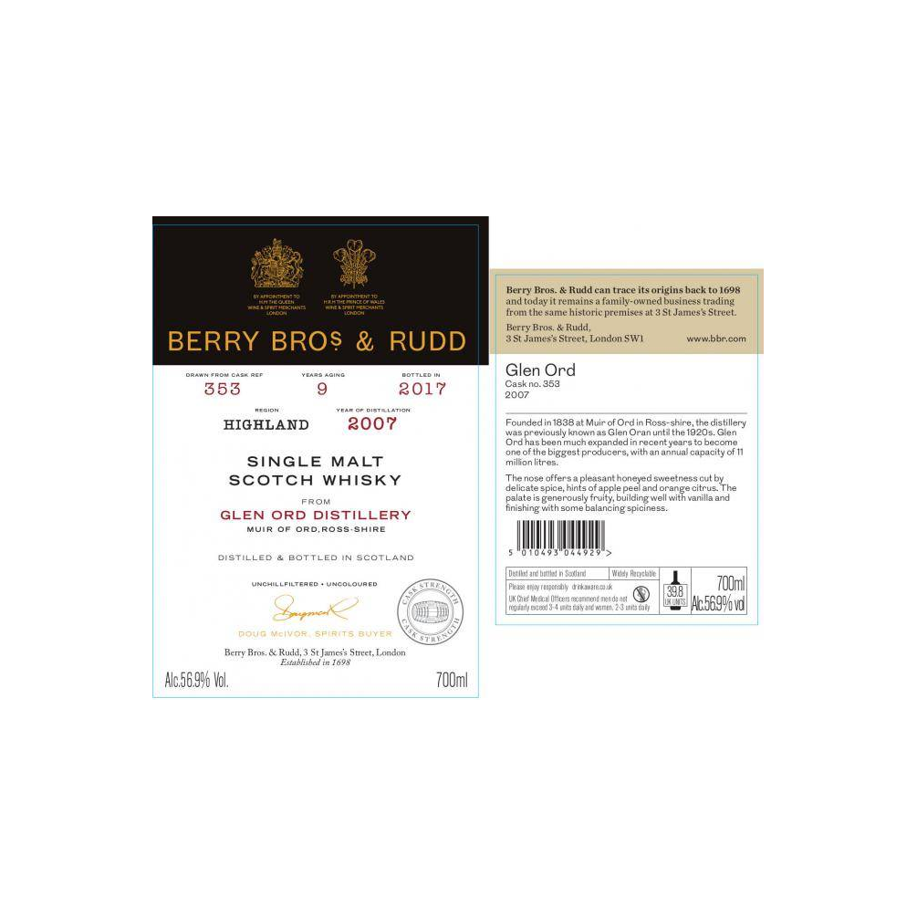 Glen Ord 2007 9 Years Single Malt Whisky