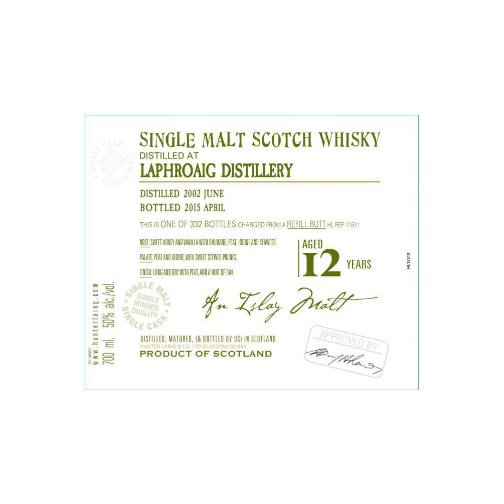 Laphroaig Old Malt Cask 2002 12 Years Single Malt Whisky