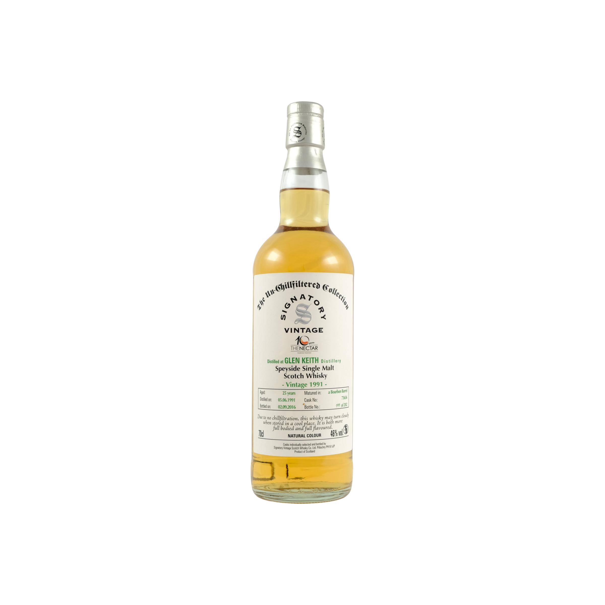Glen Keith The Un-Chillfiltered Collection 1991 25 Years Single Malt Whisky