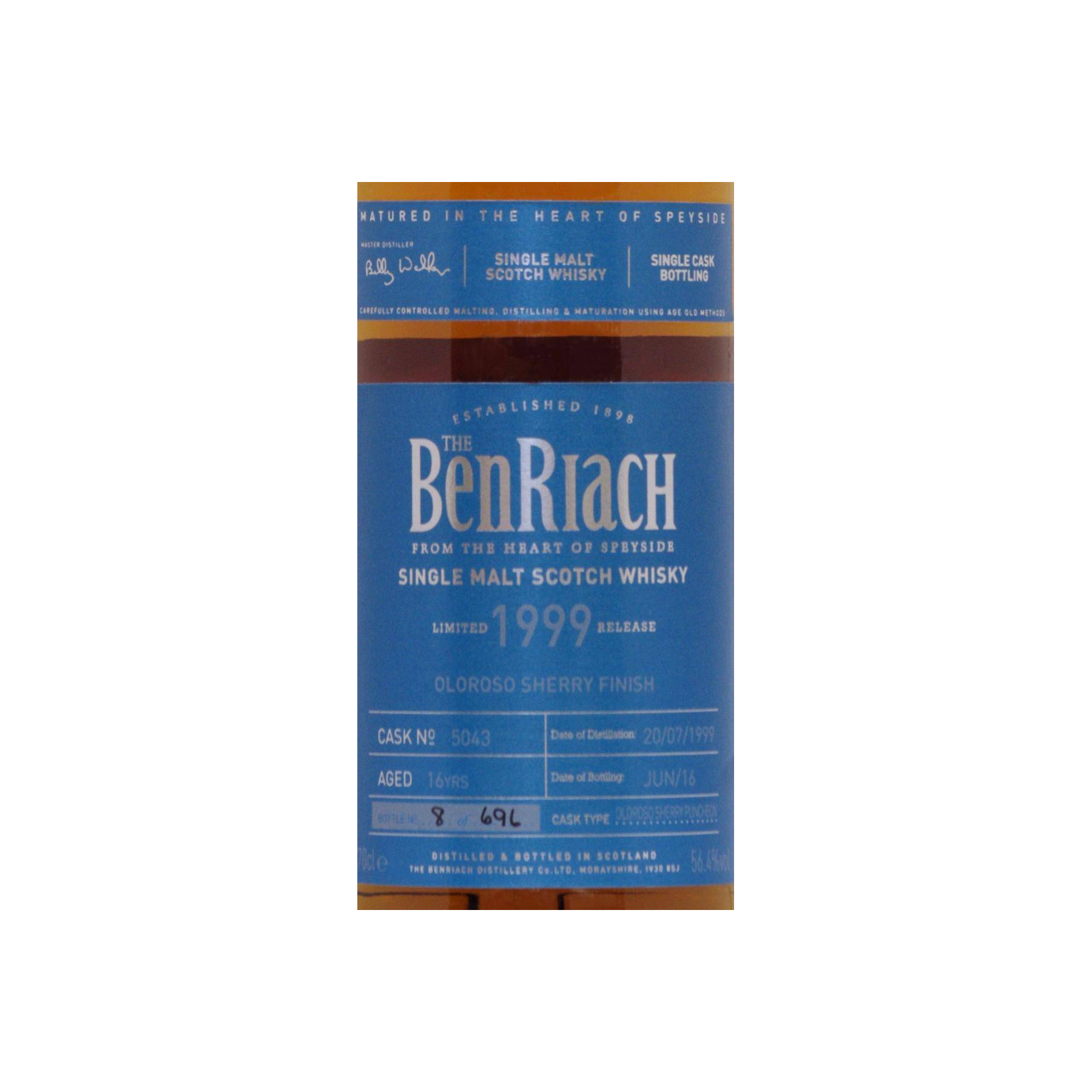 BenRiach 1999 16 Years Single Malt Whisky 2