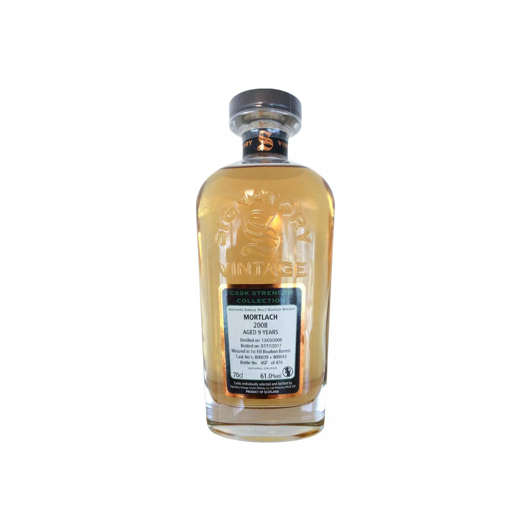 Mortlach Cask Strength Collection 2008 9 Years Single Malt Whisky