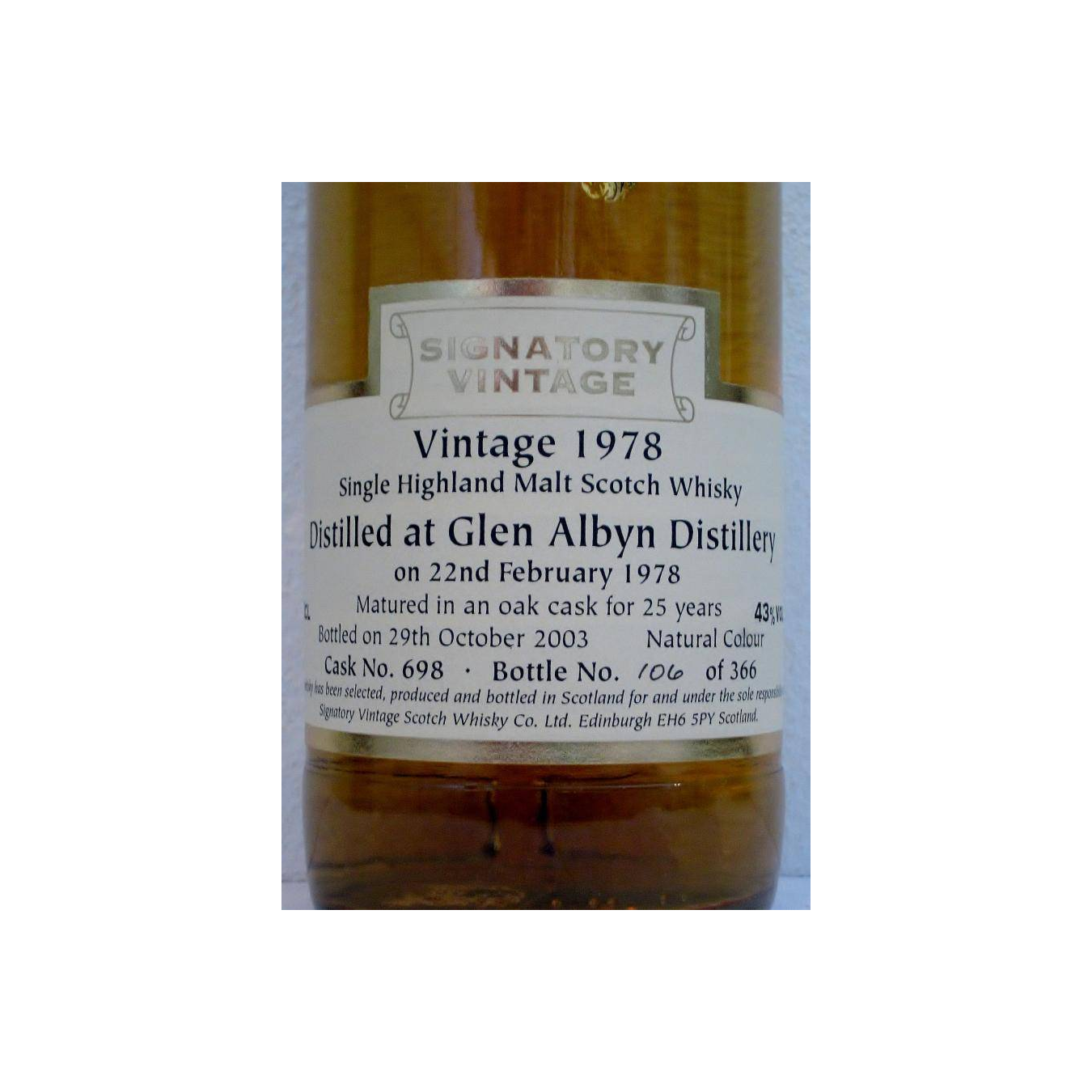 The Scotch Malt Whisky Society Vintage Collection 1978 25 Years Single Malt Whisky 3