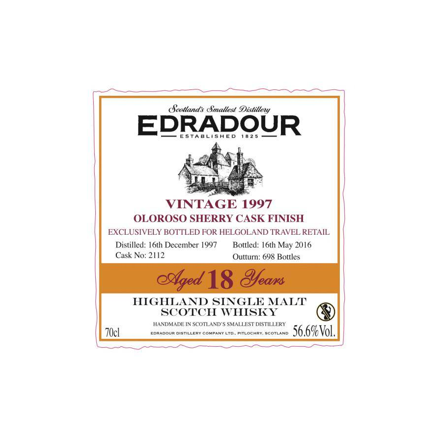 Edradour 1997 18 Years Single Malt Whisky 2