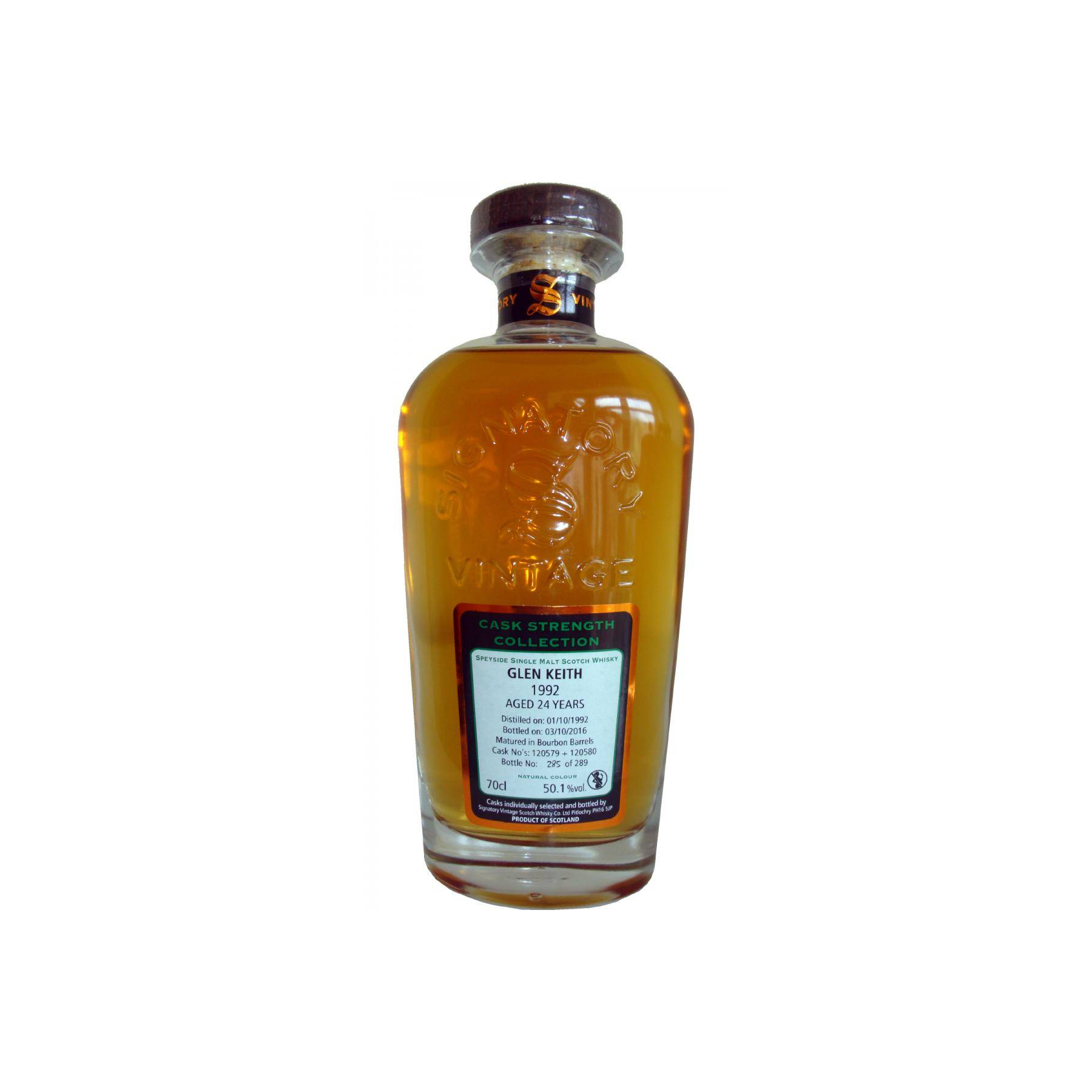 Glen Keith Cask Strength Collection 1992 24 Years Single Malt Whisky
