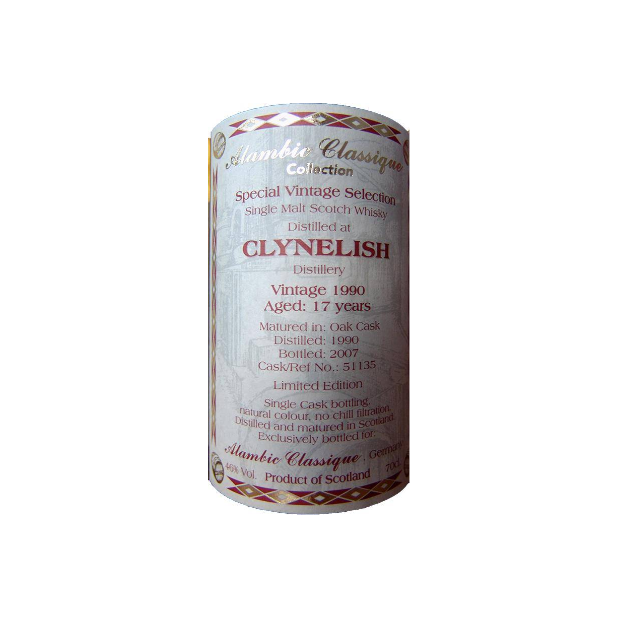 Clynelish 1990 17 Years Single Malt Whisky